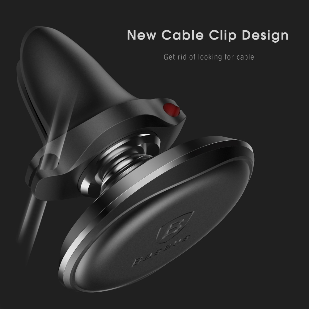 Baseus Air Vent Magnetic Suction Bracket Phone Holder 360 Degree Rotation Car Mount with Cable Clip Baseus Air Vent Magnetic Suction Bracket Phone Holder 360 Degree Rotation Car Mount with Cable Clip