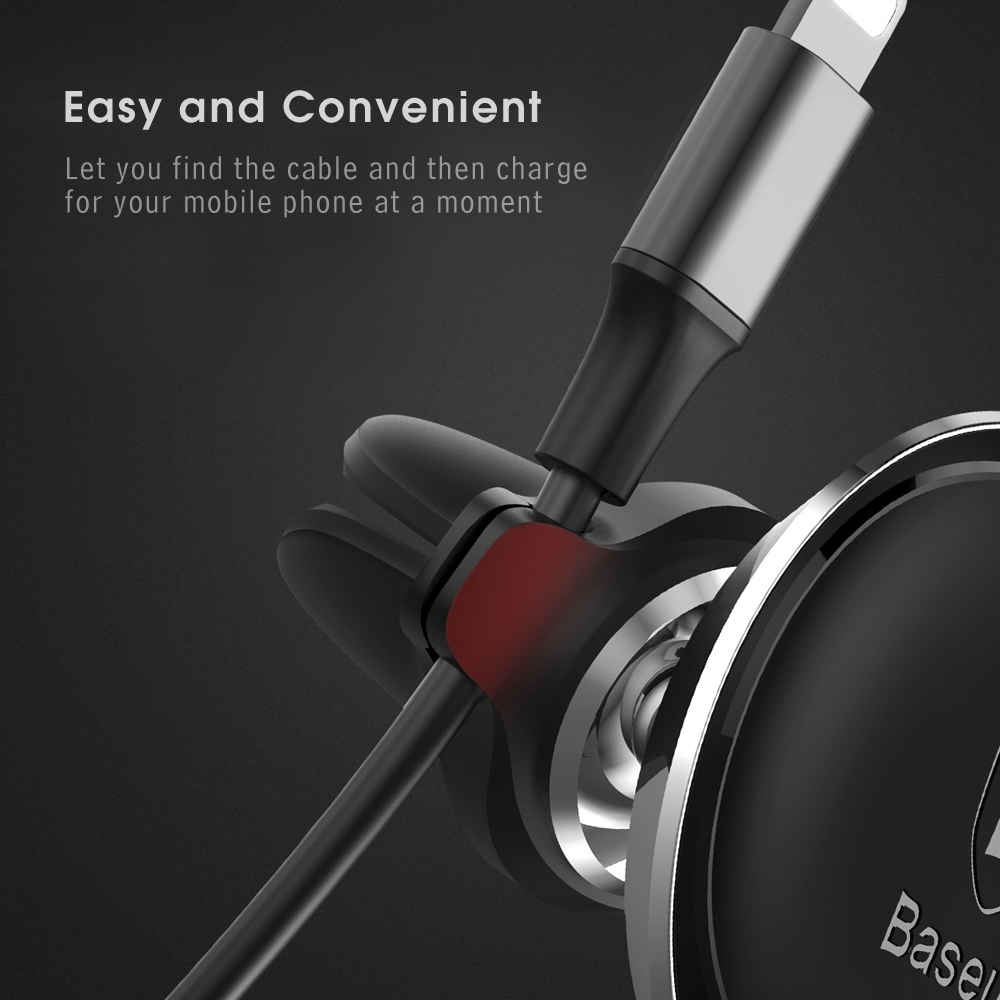 Baseus Air Vent Magnetic Suction Bracket Phone Holder 360 Degree Rotation Car Mount with Cable Clip Baseus Air Vent Magnetic Suction Bracket Phone Holder 360 Degree Rotation Car Mount with Cable Clip