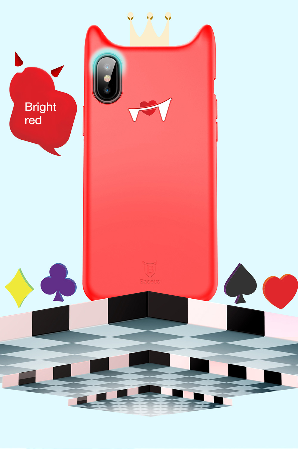 Baseus Devil Baby Case Soft Silicone Protective Back Cover for iPhone 8 Baseus Devil Baby Case Soft Silicone Protective Back Cover for iPhone 8