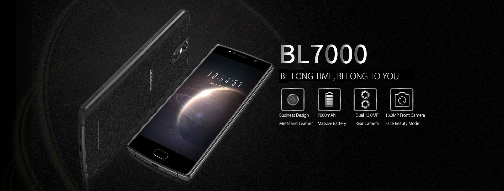 Doogee BL7000 4G Smartphone Android 7.0 5.5 inch Octa Core MTK6750T 4GB RAM 64GB ROM with Finger Sensor