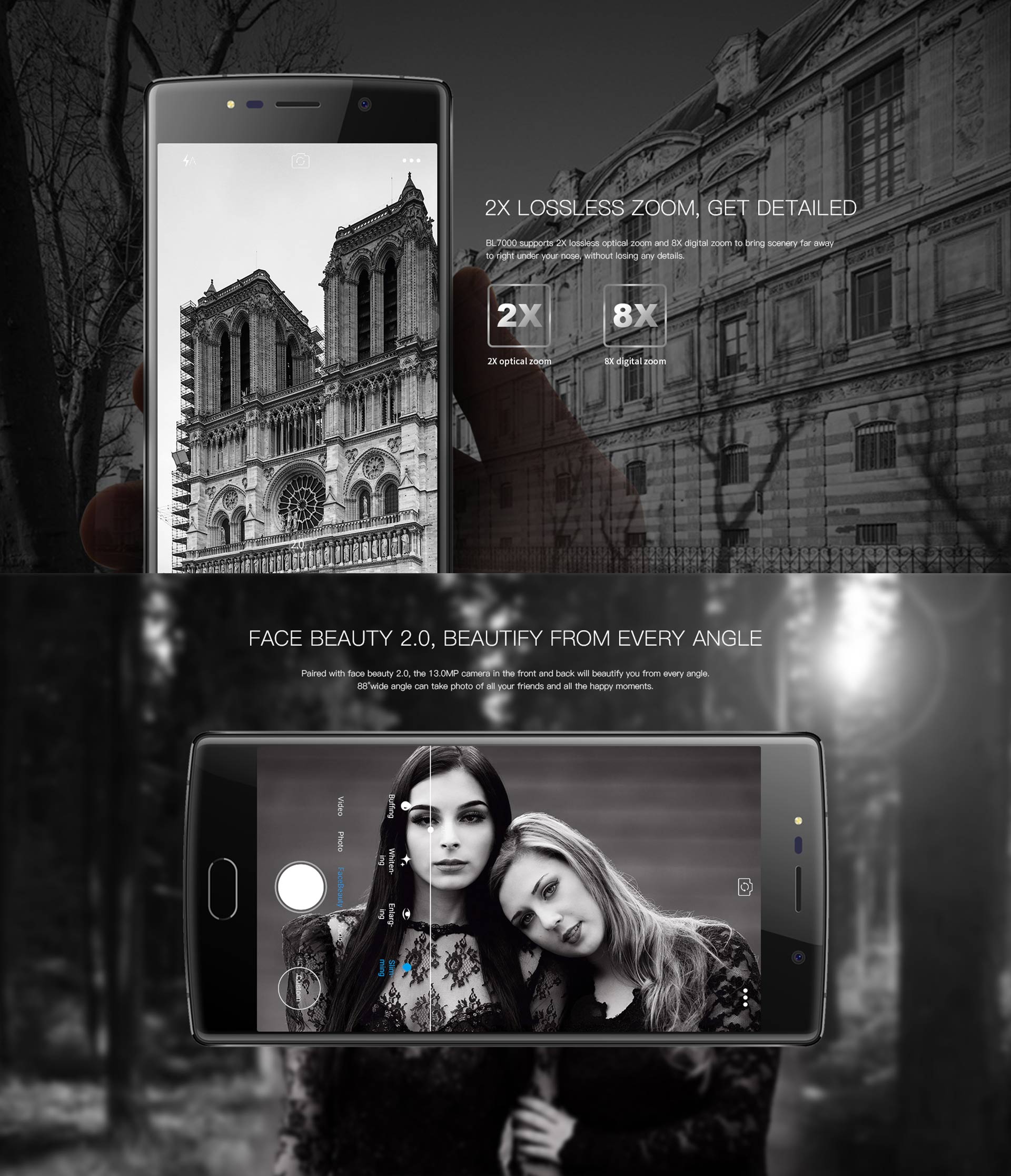 Doogee BL7000 4G Smartphone Android 7.0 5.5 inch Octa Core MTK6750T 4GB RAM 64GB ROM with Finger Sensor