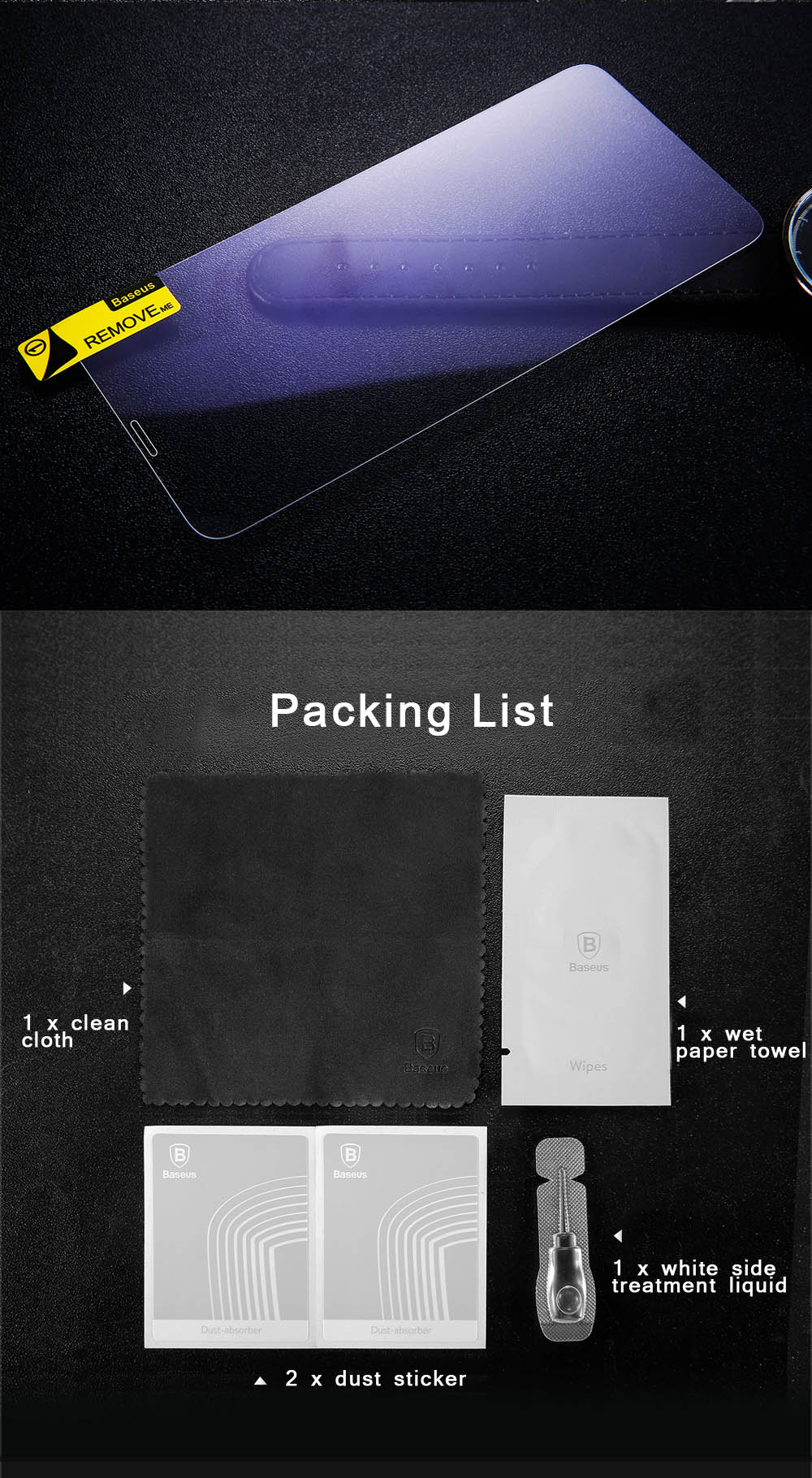 Baseus Tempered Glass Shatterproof Non Full Screen Anti-blue Protective Film (Secondary Hardening) for iPhone 8 0.15mm Baseus Tempered Glass Shatterproof Non Full Screen Anti-blue Protective Film (Secondary Hardening) for iPhone 8 0.15mm