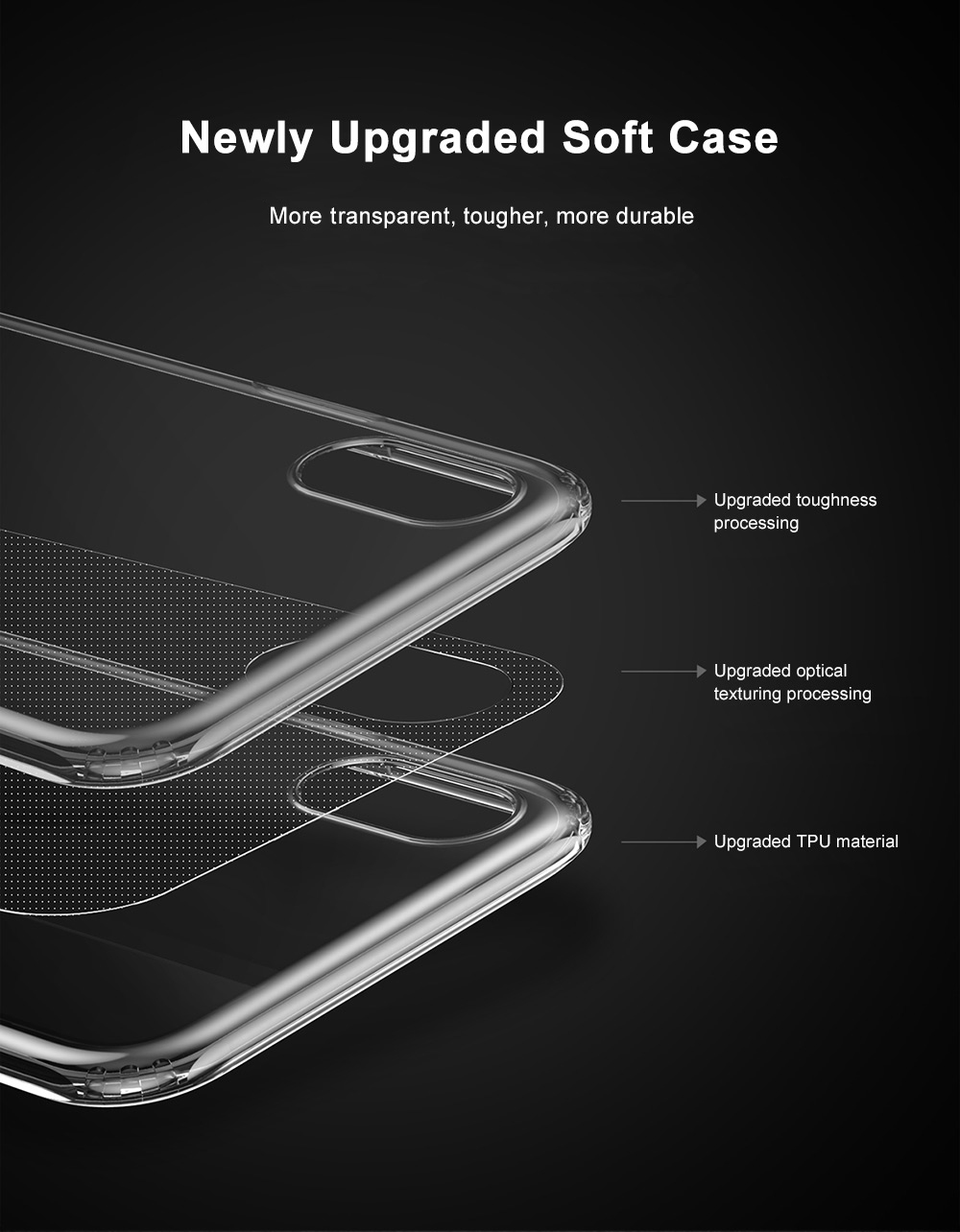 Baseus Simple Series (Anti-fall) Clear TPU Case Back Cover for iPhone 8 Baseus Simple Series (Anti-fall) Clear TPU Case Back Cover for iPhone 8