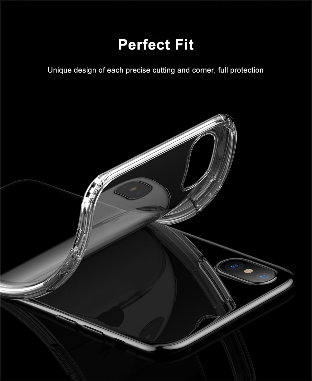 Baseus Simple Series (Anti-fall) Clear TPU Case Back Cover for iPhone 8 Baseus Simple Series (Anti-fall) Clear TPU Case Back Cover for iPhone 8