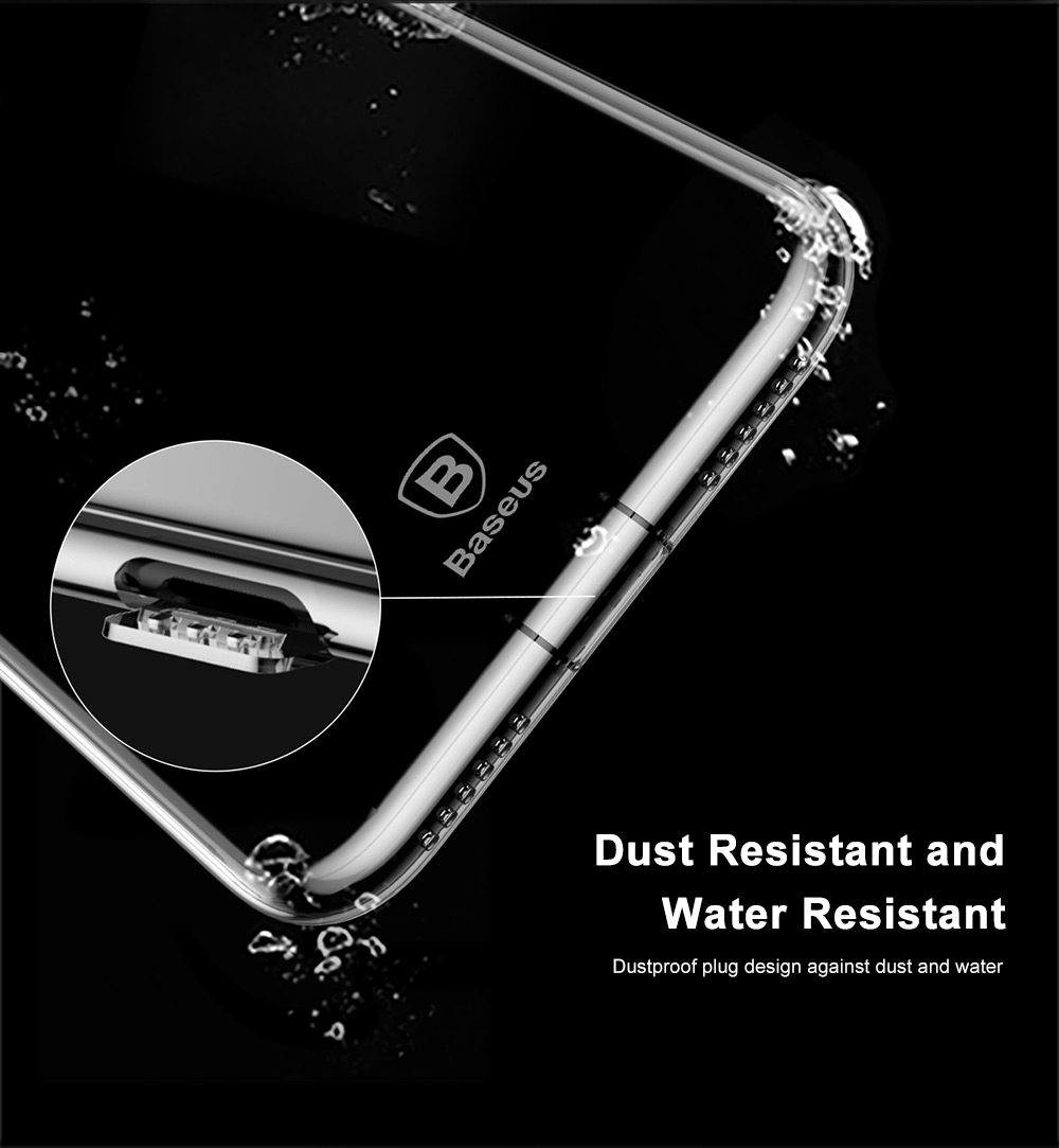 Baseus Simple Series Pluggy Case Clear TPU Protective Back Cover for iPhone 8 Baseus Simple Series Pluggy Case Clear TPU Protective Back Cover for iPhone 8