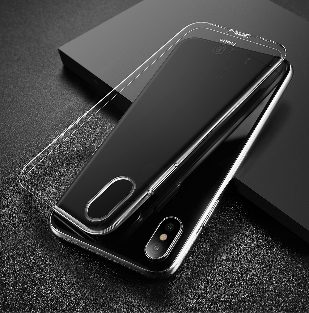 Baseus Simple Series Pluggy Case Clear TPU Protective Back Cover for iPhone 8 Baseus Simple Series Pluggy Case Clear TPU Protective Back Cover for iPhone 8