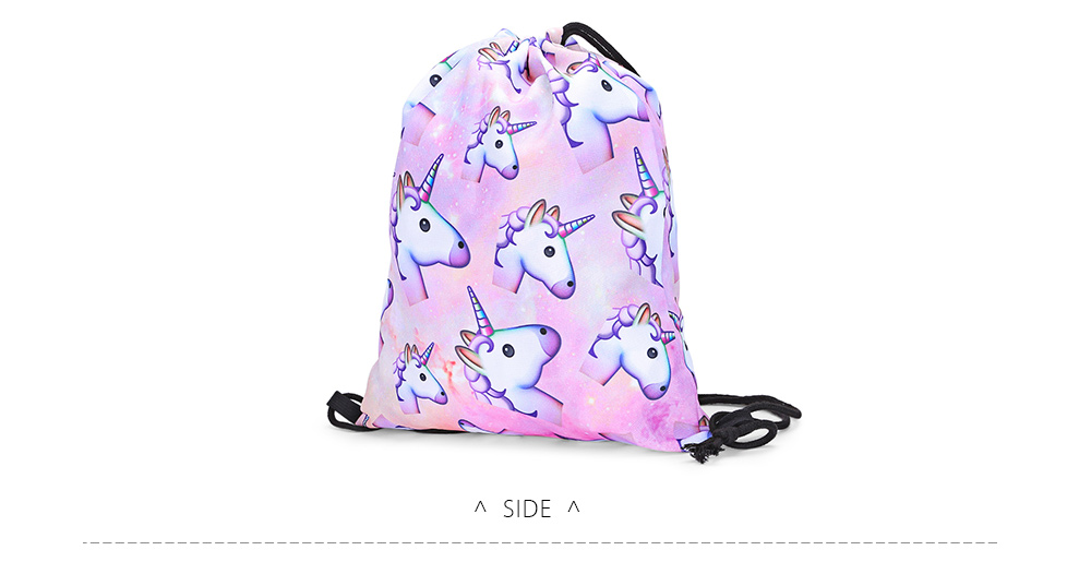 Guapabien Traveling Girls 3D Unicorn Print Drawstring Backpack Cinch Bag Sackpack Guapabien Traveling Girls 3D Unicorn Print Drawstring Backpack Cinch Bag Sackpack