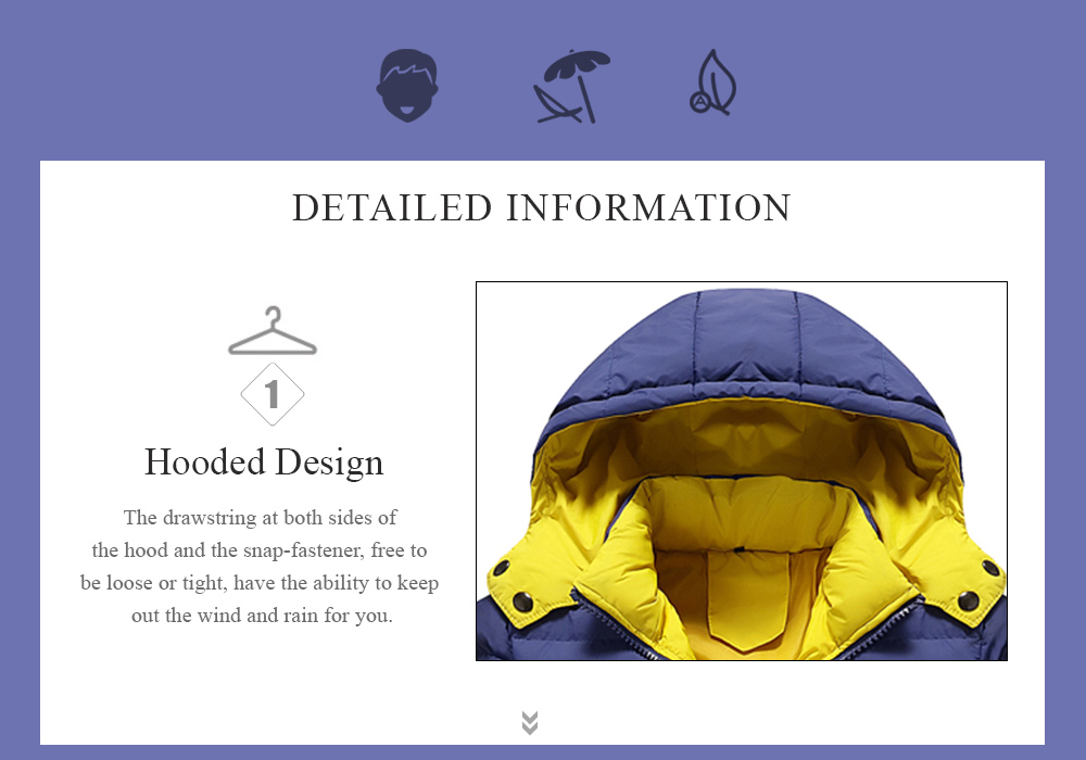 Detachable Hood Zip Up Quilted Jacket