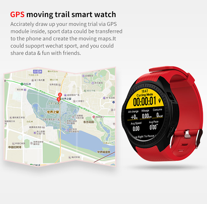Microwear L1 Smartwatch Phone 1.3 inch Bluetooth GPS Heart Rate Measurement Pedometer Sleep Monitor Microwear L1 Smartwatch Phone 1.3 inch Bluetooth GPS Heart Rate Measurement Pedometer Sleep Monitor