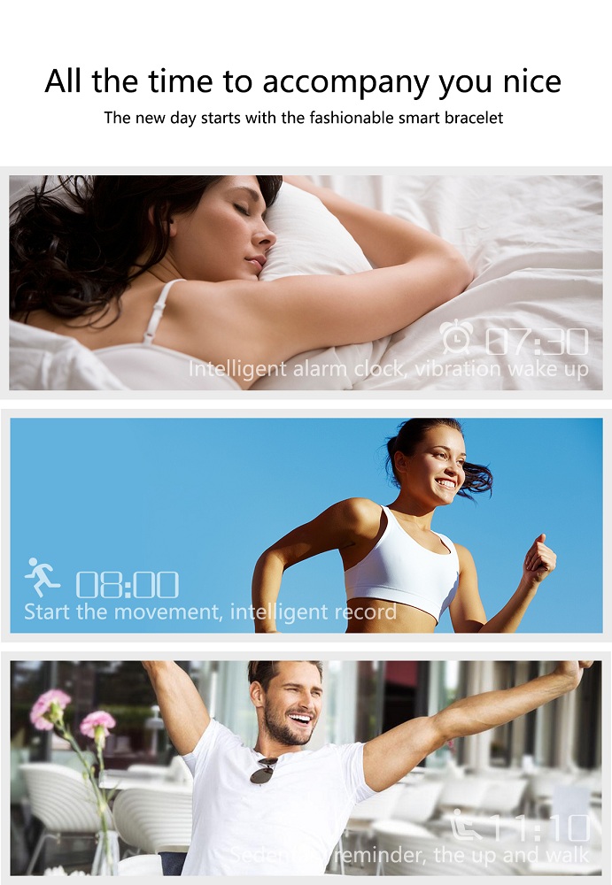 Cf007 Waterproof Smart Fitness Bracelet Tracker Heart Rate Blood Pressure Monitor Passometer Smart Band Watch Wristband Cf007 Waterproof Smart Fitness Bracelet Tracker Heart Rate Blood Pressure Monitor Passometer Smart Band Watch Wristband