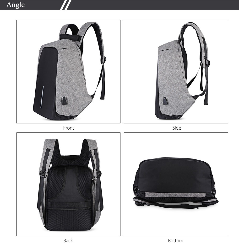 Guapabien Multifunction Outdoor Bag Laptop Travel USB Interface Backpack for Men Guapabien Multifunction Outdoor Bag Laptop Travel USB Interface Backpack for Men