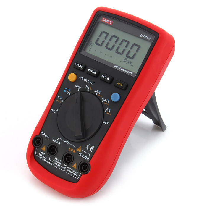 UNI-T UT61A LCD Digital Multimeter Manual / Auto Range Test Device UNI-T UT61A LCD Digital Multimeter Manual / Auto Range Test Device