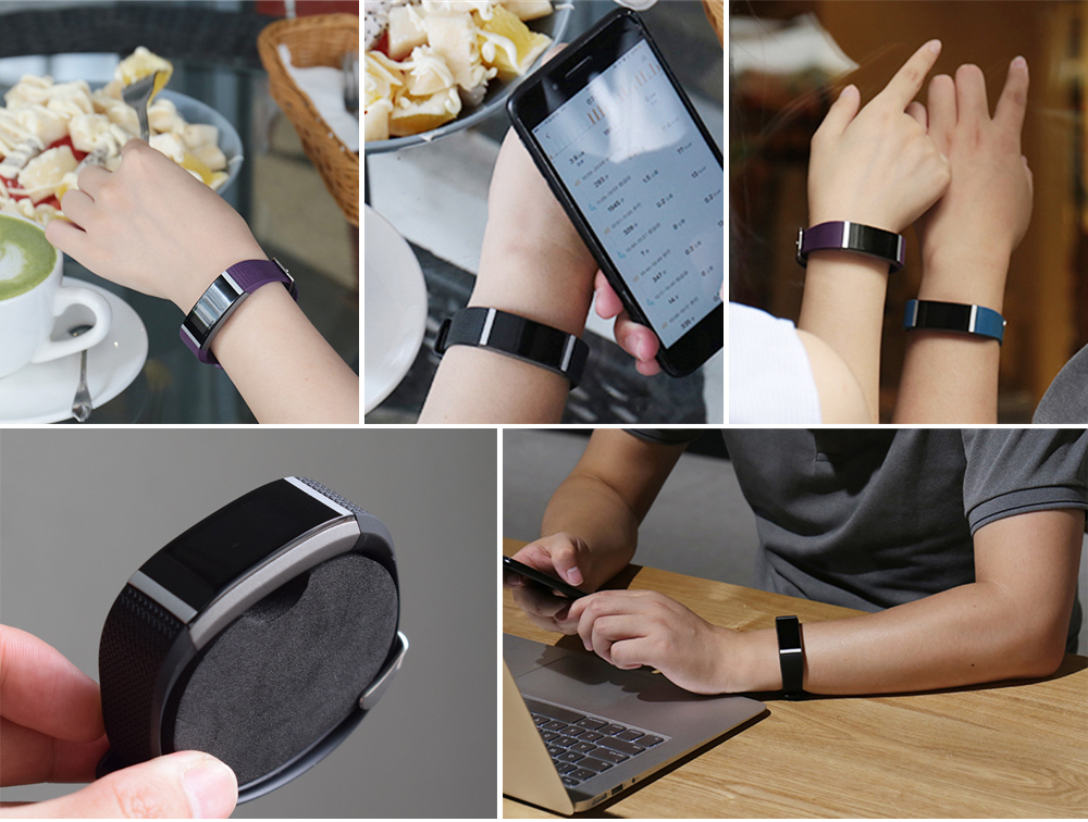 FIT HR Smartband Bluetooth 4.0 IP67 Waterproof Sleep Monitor Sedentary Reminder Anti-lost FIT HR Smartband Bluetooth 4.0 IP67 Waterproof Sleep Monitor Sedentary Reminder Anti-lost
