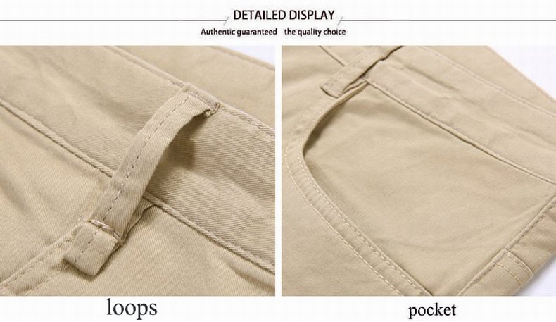 Baiyuan Trousers Business Casual Slim Fit Mens Suit Pants Khaki