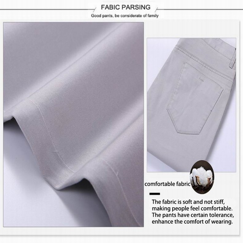 Baiyuan Trousers Business Casual Slim Fit Mens Suit Pants