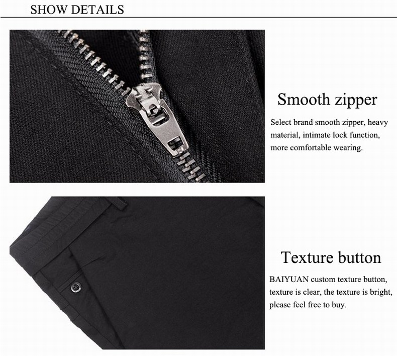 Baiyuan Trousers Brand Designer Male Harem Leggings Pants Black