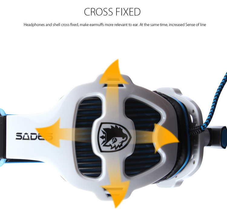 Sades SA - 903 Stereo 7.1 Surround Pro USB Gaming Headset with Mic Headband Headphone Sades SA - 903 Stereo 7.1 Surround Pro USB Gaming Headset with Mic Headband Headphone