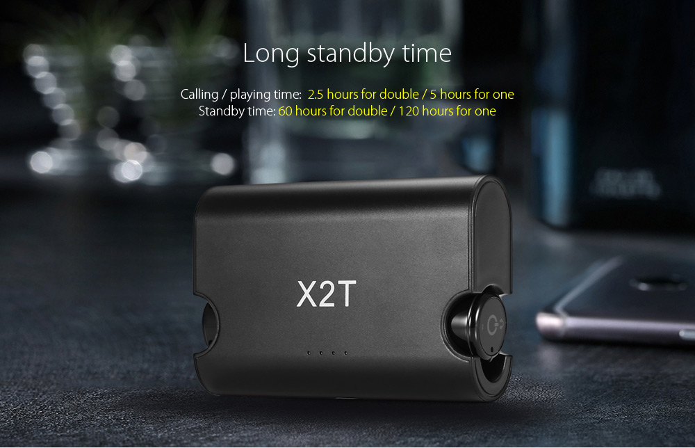 Mini X2T Wireless In-ear Double Bluetooth Headset Mini X2T Wireless In-ear Double Bluetooth Headset