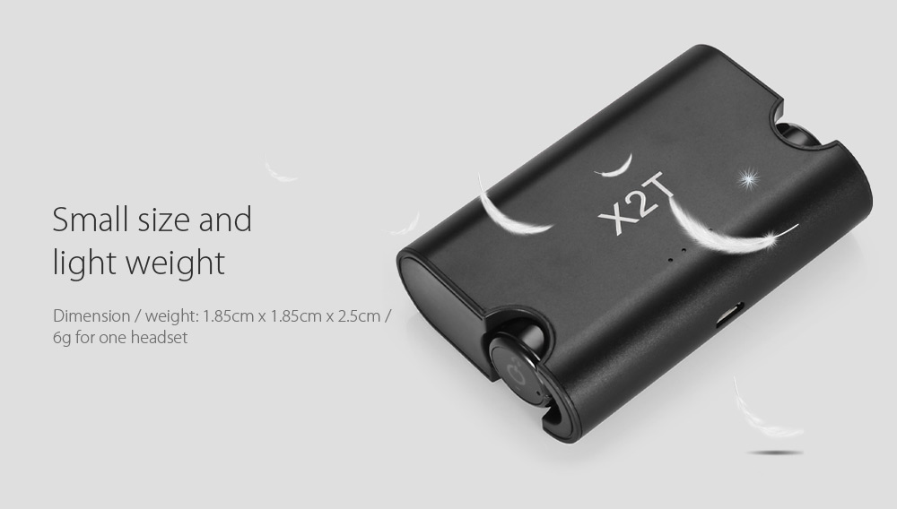 Mini X2T Wireless In-ear Double Bluetooth Headset Mini X2T Wireless In-ear Double Bluetooth Headset