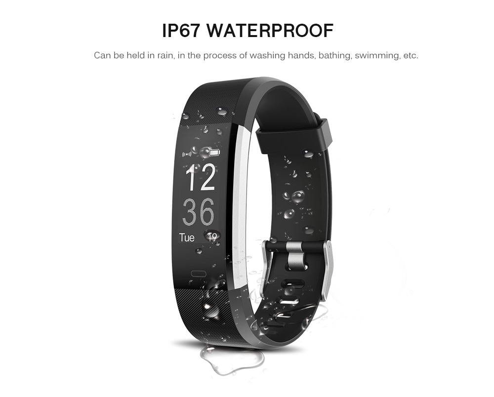 ID115HR Plus Heart Rate Monitor Smart Bracelet Remote Camera Sports Wristband