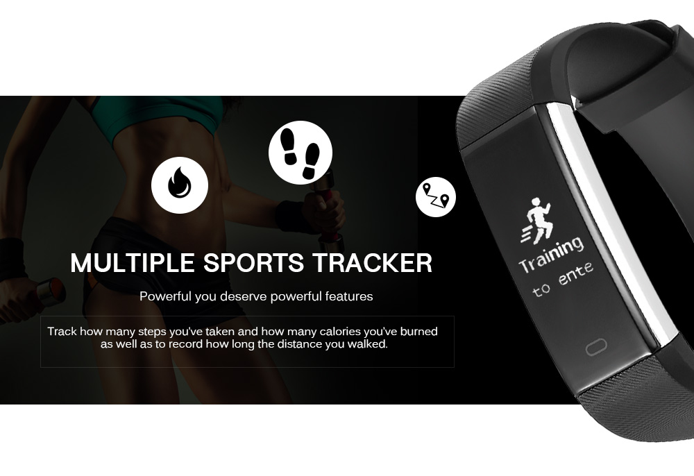 ID115HR Plus Heart Rate Monitor Smart Bracelet Remote Camera Sports Wristband