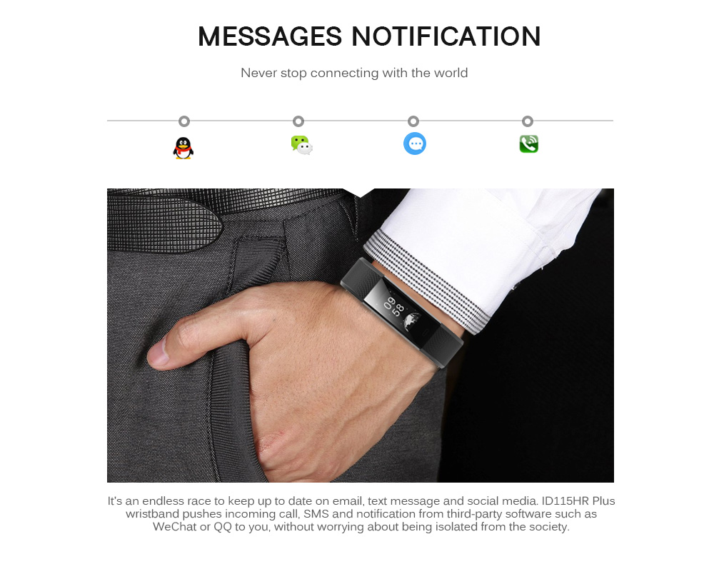 ID115HR Plus Heart Rate Monitor Smart Bracelet Remote Camera Sports Wristband ID115HR Plus Heart Rate Monitor Smart Bracelet Remote Camera Sports Wristband