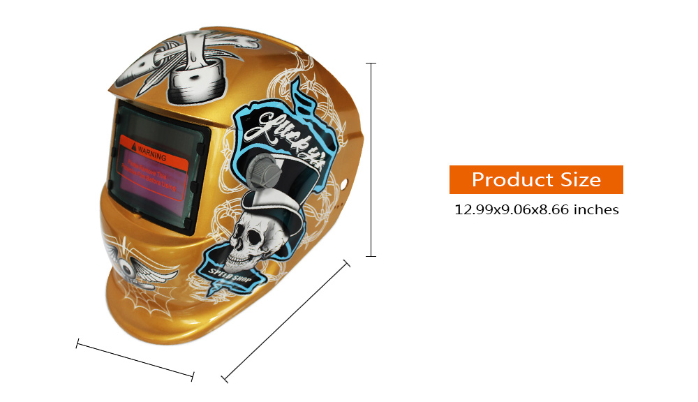 Solar Energy Automatic Changeable Light Electric Welding Protective Helmet with Pirate Pattern Solar Energy Automatic Changeable Light Electric Welding Protective Helmet with Pirate Pattern