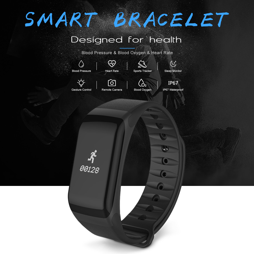 F1 Smart Bracelet Blood Pressure Oxygen Measure Heart Rate Wristband F1 Smart Bracelet Blood Pressure Oxygen Measure Heart Rate Wristband