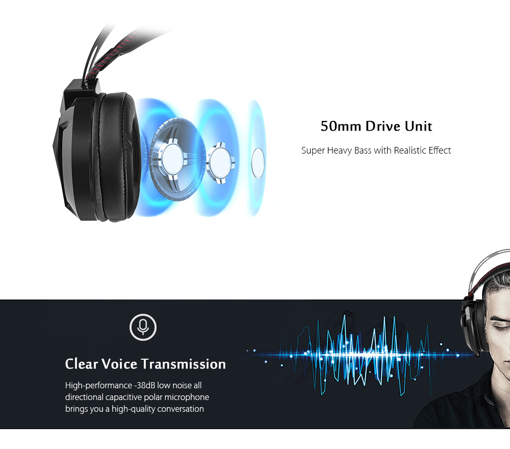 ONIKUMA M180 Stereo Gaming Headset 2.0m Cable LED Light Bass Over-ear Headphones with Mic for Computer Game ONIKUMA M180 Stereo Gaming Headset 2.0m Cable LED Light Bass Over-ear Headphones with Mic for Computer Game