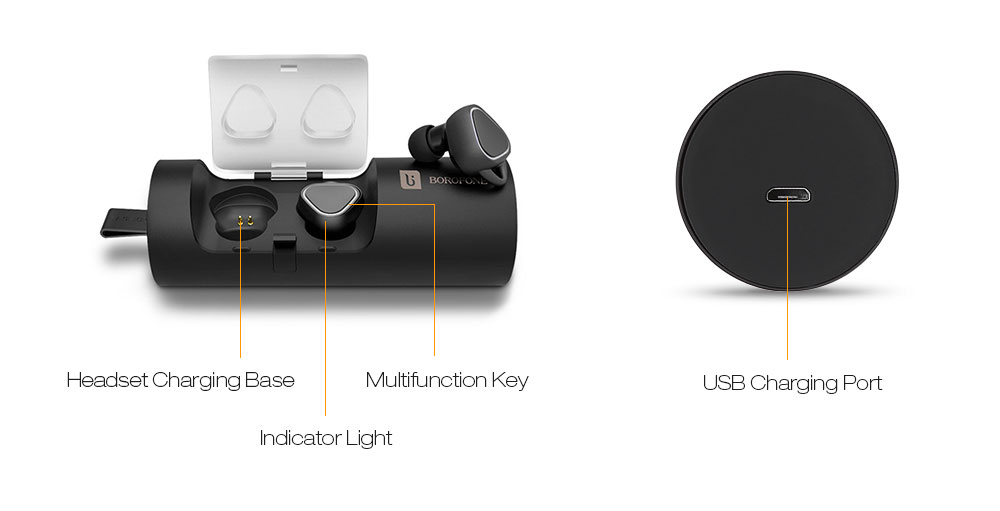 BOROFONE T7 Mini TWS Twins True Wireless Bluetooth V4.2 Earbuds Headset with Mic BOROFONE T7 Mini TWS Twins True Wireless Bluetooth V4.2 Earbuds Headset with Mic