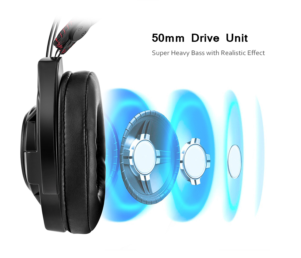 ONIKUMA M190 Stereo Gaming Headset 2.0m Cable LED Light Bass Over-ear Headphones with Mic for Computer Game ONIKUMA M190 Stereo Gaming Headset 2.0m Cable LED Light Bass Over-ear Headphones with Mic for Computer Game