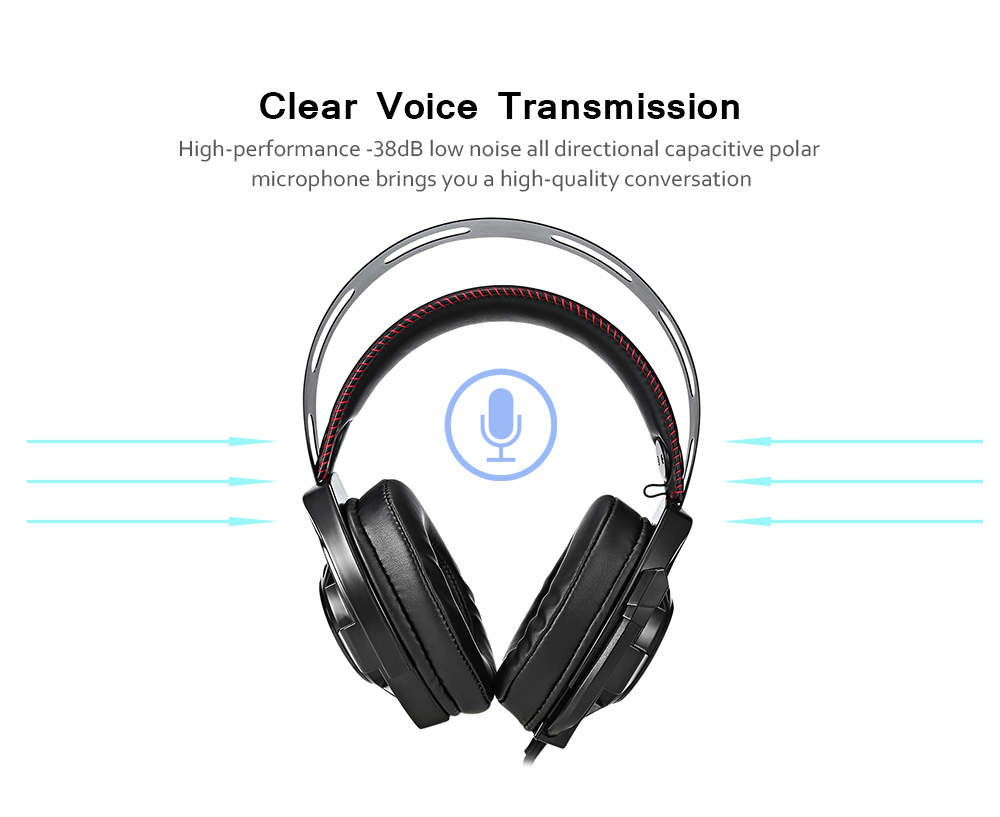 ONIKUMA M190 Stereo Gaming Headset 2.0m Cable LED Light Bass Over-ear Headphones with Mic for Computer Game ONIKUMA M190 Stereo Gaming Headset 2.0m Cable LED Light Bass Over-ear Headphones with Mic for Computer Game