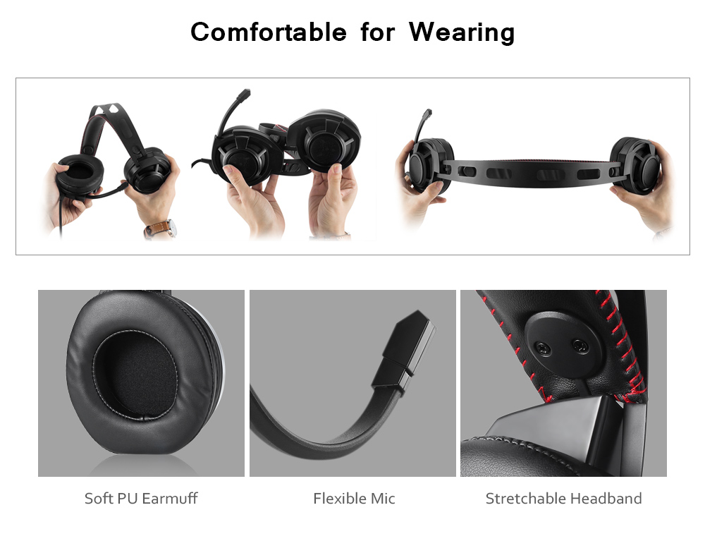 ONIKUMA M190 Stereo Gaming Headset 2.0m Cable LED Light Bass Over-ear Headphones with Mic for Computer Game ONIKUMA M190 Stereo Gaming Headset 2.0m Cable LED Light Bass Over-ear Headphones with Mic for Computer Game