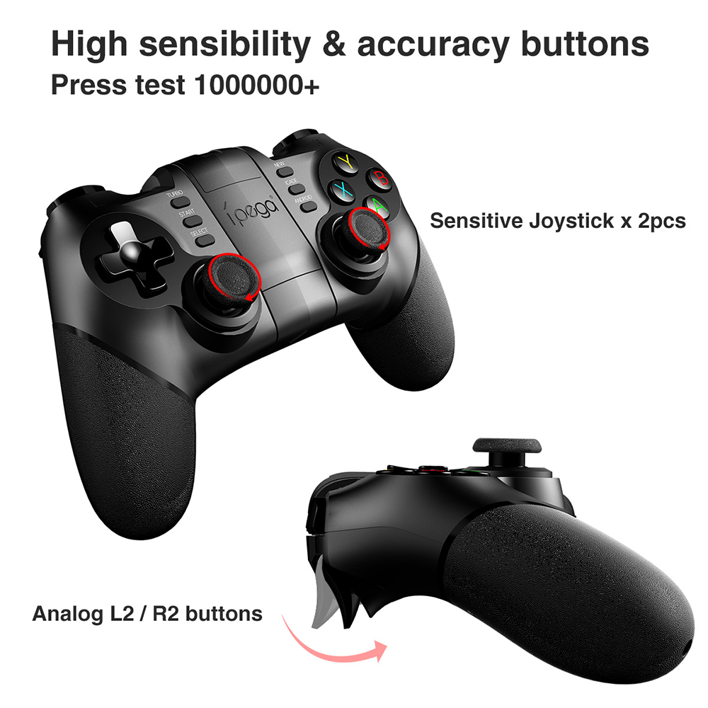 iPega 9076 Bluetooth Gamepad with Bracket 2.4G Wireless Receiver iPega 9076 Bluetooth Gamepad with Bracket 2.4G Wireless Receiver