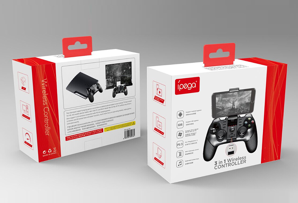 iPega 9076 Bluetooth Gamepad with Bracket 2.4G Wireless Receiver iPega 9076 Bluetooth Gamepad with Bracket 2.4G Wireless Receiver