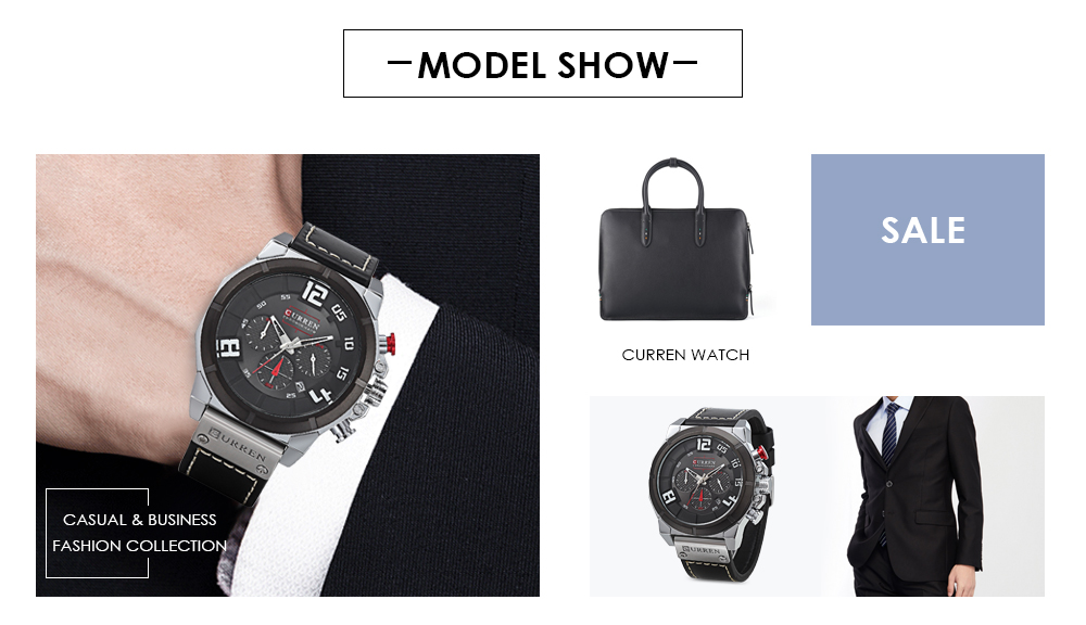Curren 8287 Male Quartz Watch Calendar 24-hour Minute Display Chronograph Men Wristwatch Curren 8287 Male Quartz Watch Calendar 24-hour Minute Display Chronograph Men Wristwatch