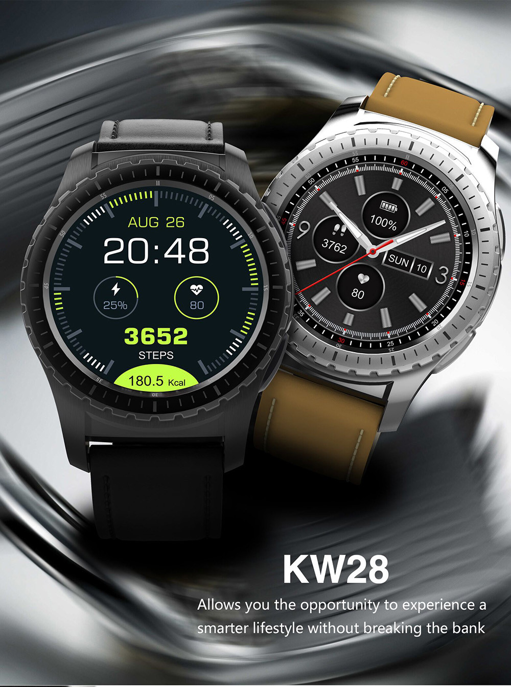 KingWear KW28 Smartwatch Phone 1.3 inch Sedentary Reminder Heart Rate Monitor Anti-lost Remote Camera KingWear KW28 Smartwatch Phone 1.3 inch Sedentary Reminder Heart Rate Monitor Anti-lost Remote Camera