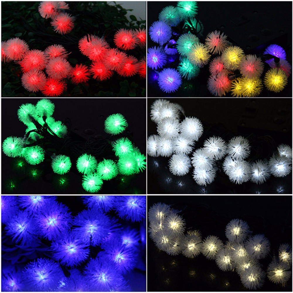 Christmas Props 5m 20 LEDs Solar String Light Chuzzle Style Lamp Decors New Year Decoration