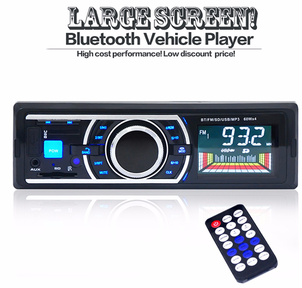 12V Car Stereo In-Dash FM Radio MP3 Audio Player Support Bluetooth 3.0 with USB SD AUX Port