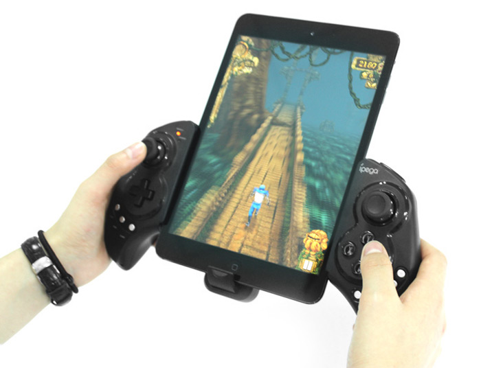 iPega PG-9023 Wireless Bluetooth Game Controller Gamepad Joystick with Stretch Bracket for iPhone 6 Plus iOS Android System
