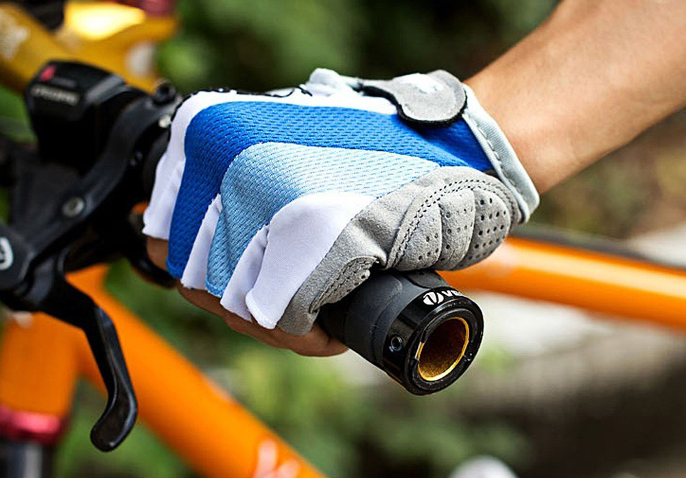 2pcs Robesbon Half Finger Cycling Bicycle Gloves Silicone Mountain Bike Accessory