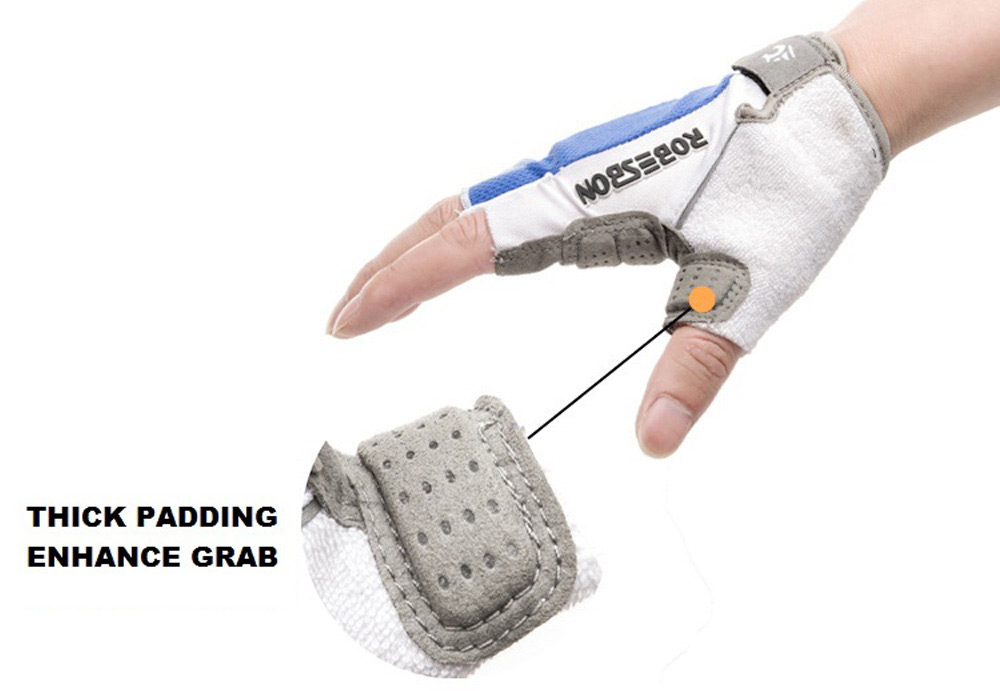 2pcs Robesbon Half Finger Cycling Bicycle Gloves Silicone Mountain Bike Accessory 2pcs Robesbon Half Finger Cycling Bicycle Gloves Silicone Mountain Bike Accessory