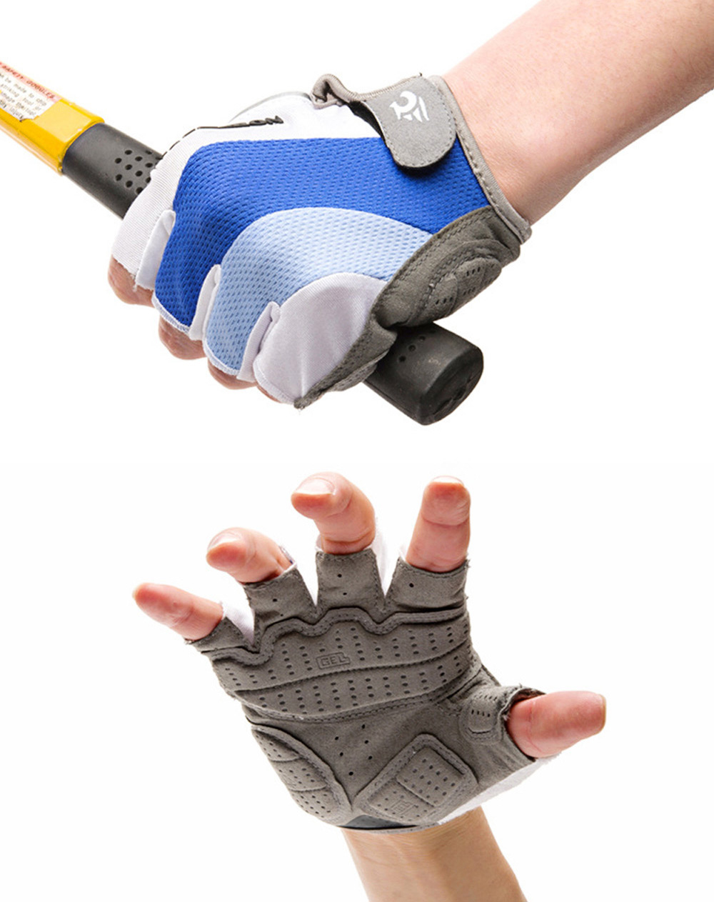 2pcs Robesbon Half Finger Cycling Bicycle Gloves Silicone Mountain Bike Accessory 2pcs Robesbon Half Finger Cycling Bicycle Gloves Silicone Mountain Bike Accessory