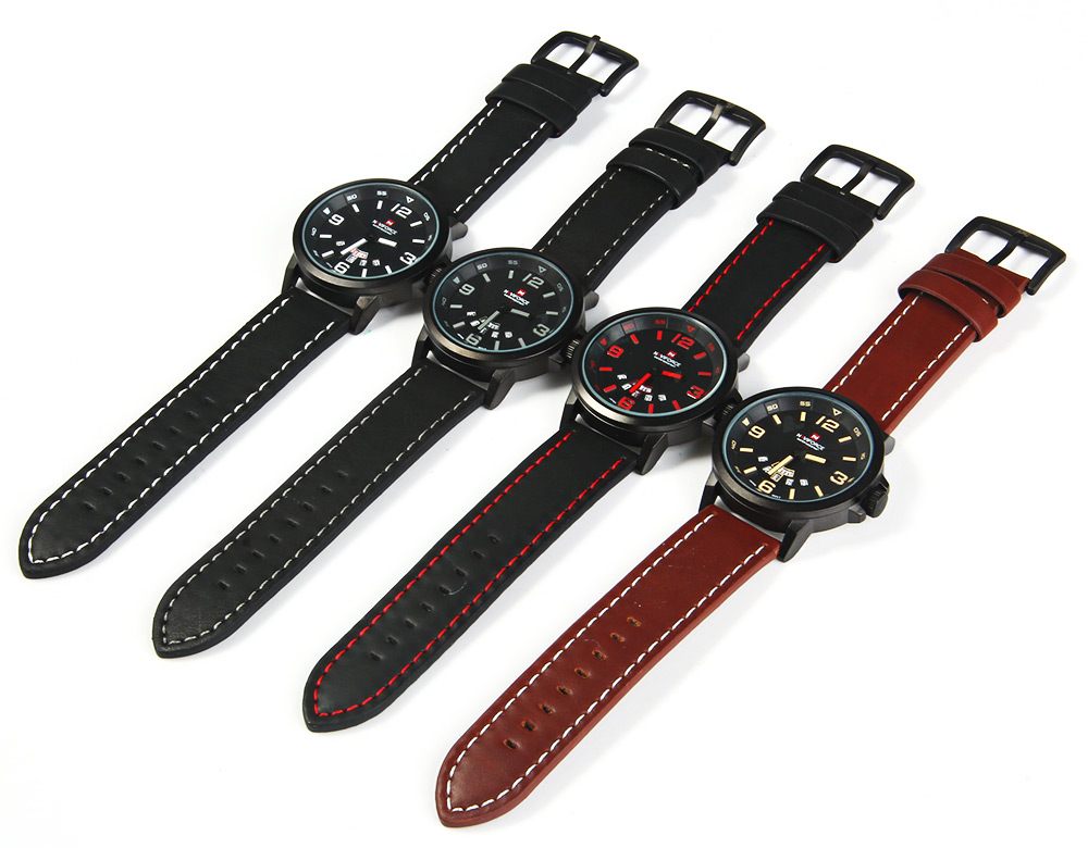 NAVIFORCE NF9028 Men Quartz Watch Analog Wristwatch Date Watches PU Strap NAVIFORCE NF9028 Men Quartz Watch Analog Wristwatch Date Watches PU Strap