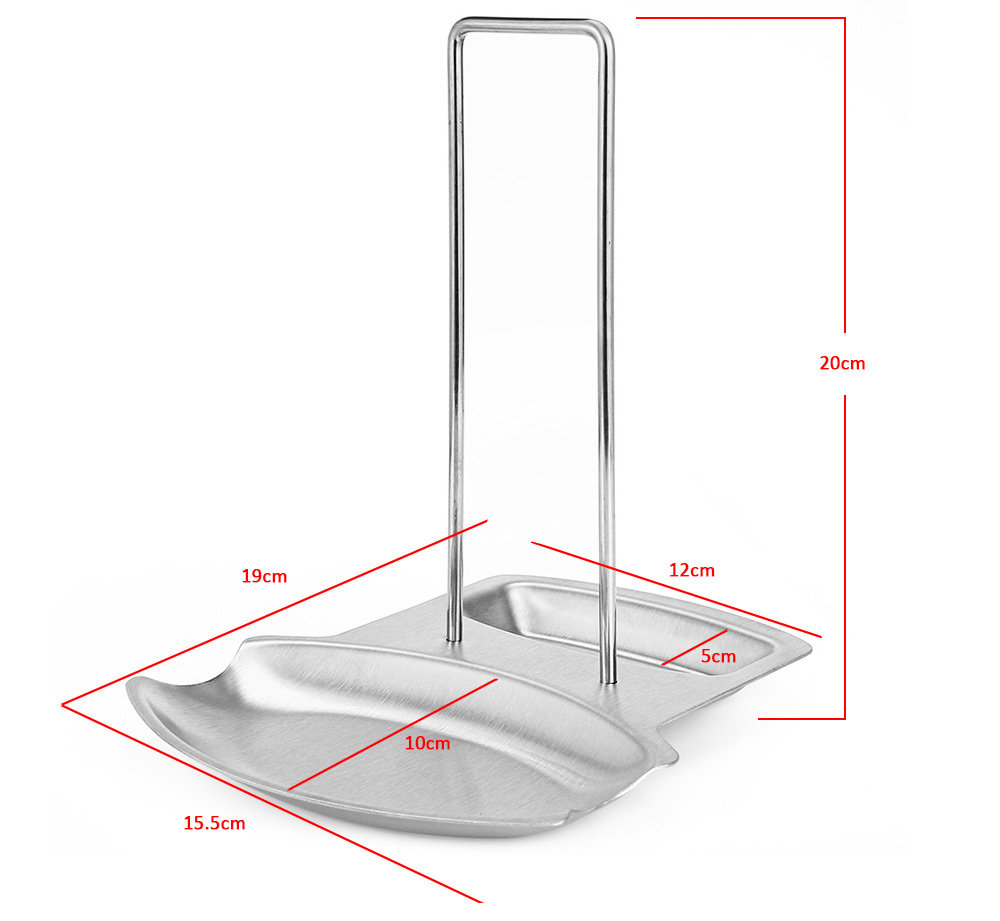 Stainless Steel Pan Pot Rack Cover Lid Rest Stand Spoon Holder Stainless Steel Pan Pot Rack Cover Lid Rest Stand Spoon Holder