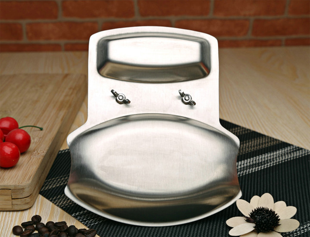 Stainless Steel Pan Pot Rack Cover Lid Rest Stand Spoon Holder Stainless Steel Pan Pot Rack Cover Lid Rest Stand Spoon Holder