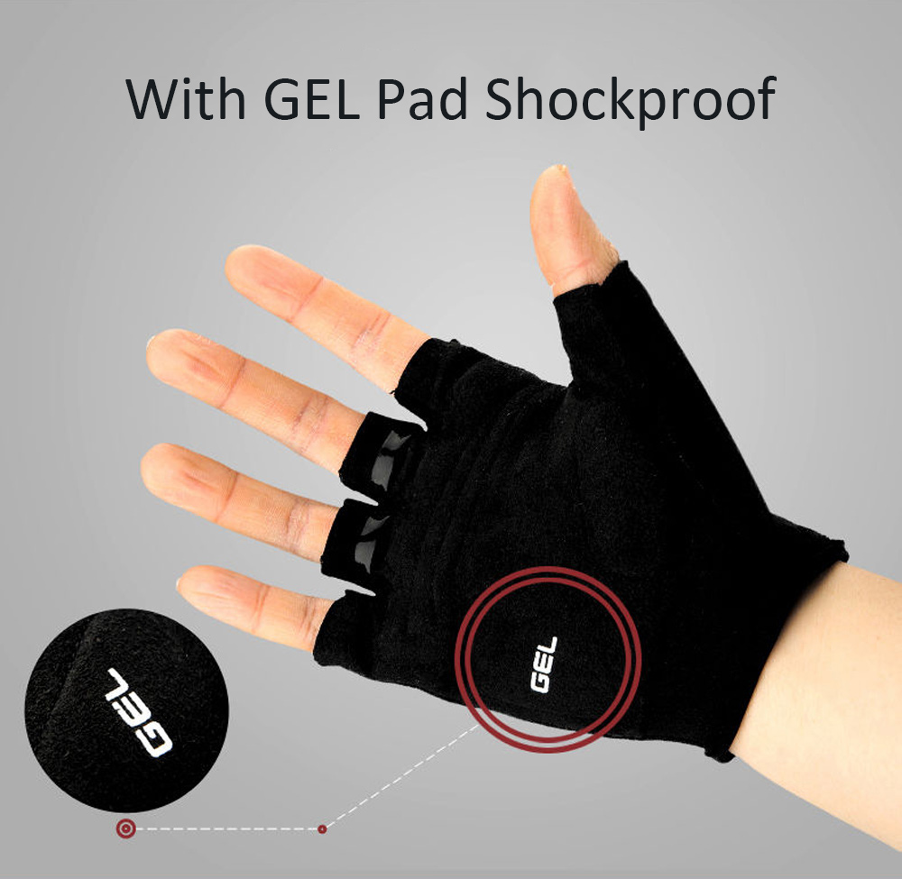 2PCS SAHOO Anti-slip Hydrofuge Half Finger Bike Cycling Gloves Summer Racing Mountain Bicycle 2PCS SAHOO Anti-slip Hydrofuge Half Finger Bike Cycling Gloves Summer Racing Mountain Bicycle