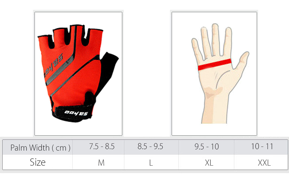2PCS SAHOO Anti-slip Hydrofuge Half Finger Bike Cycling Gloves Summer Racing Mountain Bicycle 2PCS SAHOO Anti-slip Hydrofuge Half Finger Bike Cycling Gloves Summer Racing Mountain Bicycle