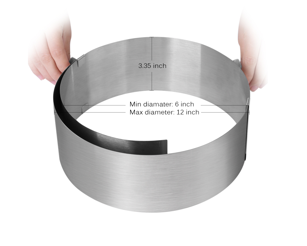 Retractable Stainless Steel Circle Mousse Ring adjustable bakeware Retractable Stainless Steel Circle Mousse Ring adjustable bakeware