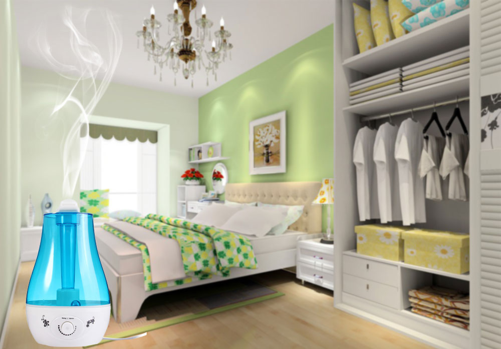 2.5L Mini Home Humidifier Air Purifier with LED Lamp